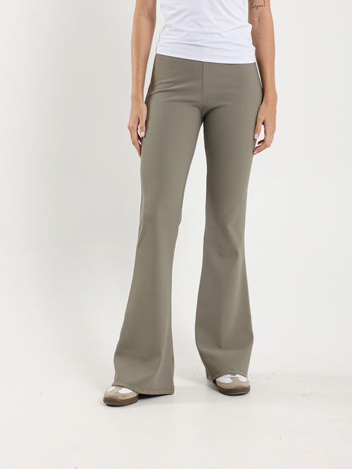 Ribbed Flared Pants