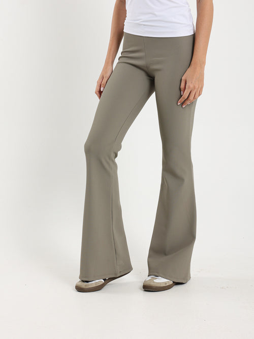Ribbed Flared Pants