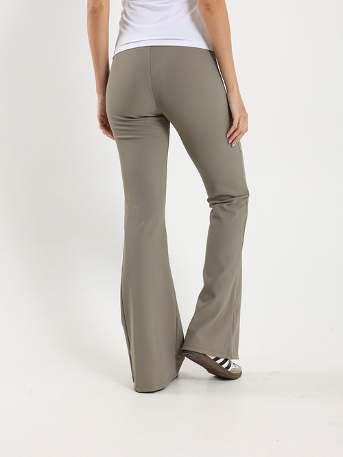 Ribbed Flared Pants