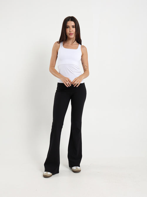 Ribbed Flared Pants