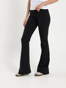 Ribbed Flared Pants