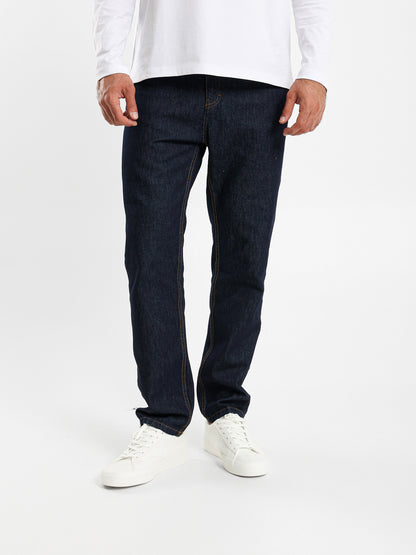 Regular Fit Same Wash Denim Jeans with Pockets