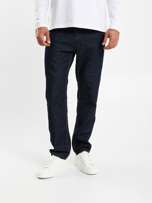 Regular Fit Same Wash Denim Jeans with Pockets