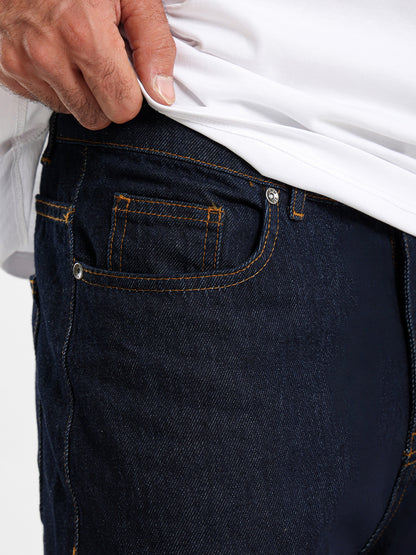 Regular Fit Same Wash Denim Jeans with Pockets