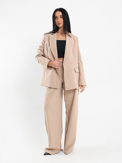 Double-Breasted Loose-Fit Blazer