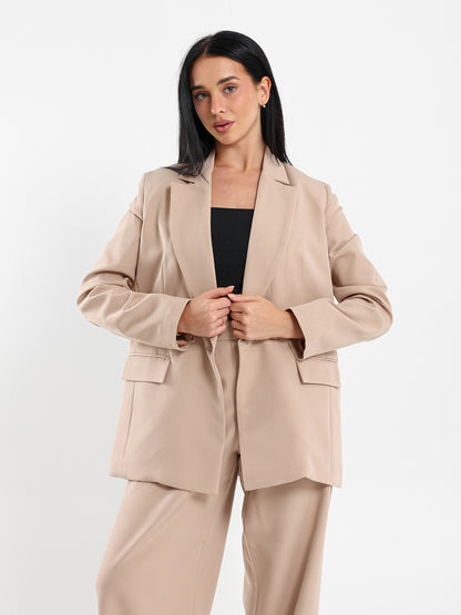 Double-Breasted Loose-Fit Blazer