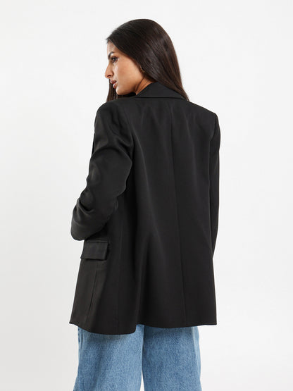 Double-Breasted Loose-Fit Blazer