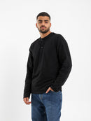 Granded Collar Long Sleeve T-Shirt