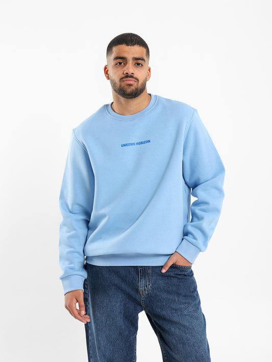 Unknown Horizon Front Print Sweatshirt