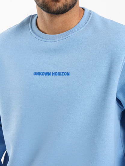 Unknown Horizon Front Print Sweatshirt