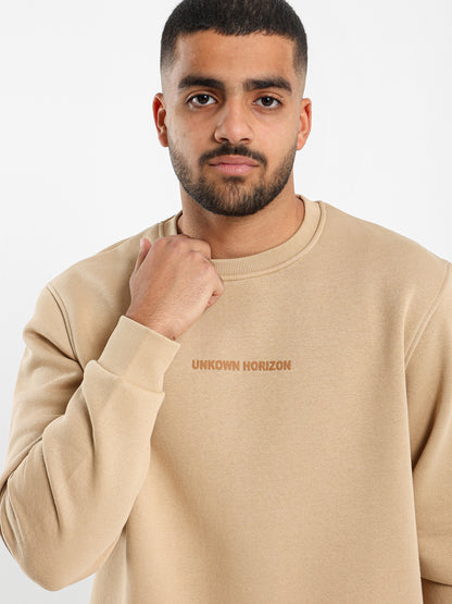 Unknown Horizon Front Print Sweatshirt