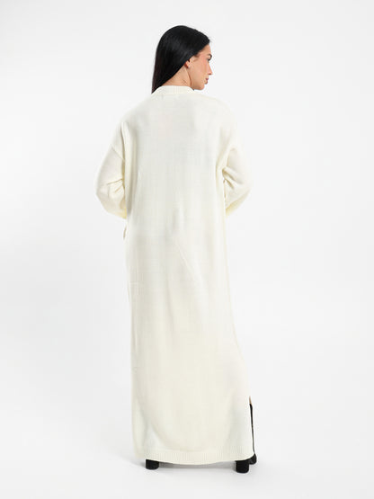 Midi High-Neck Dress