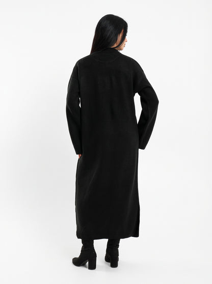 Midi High-Neck Dress