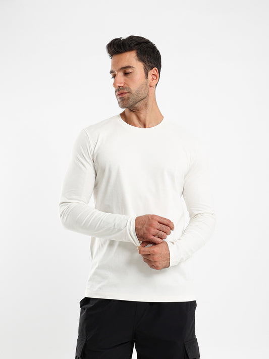 Regular Fit Heavy Jersey Long Sleeve T-Shirt