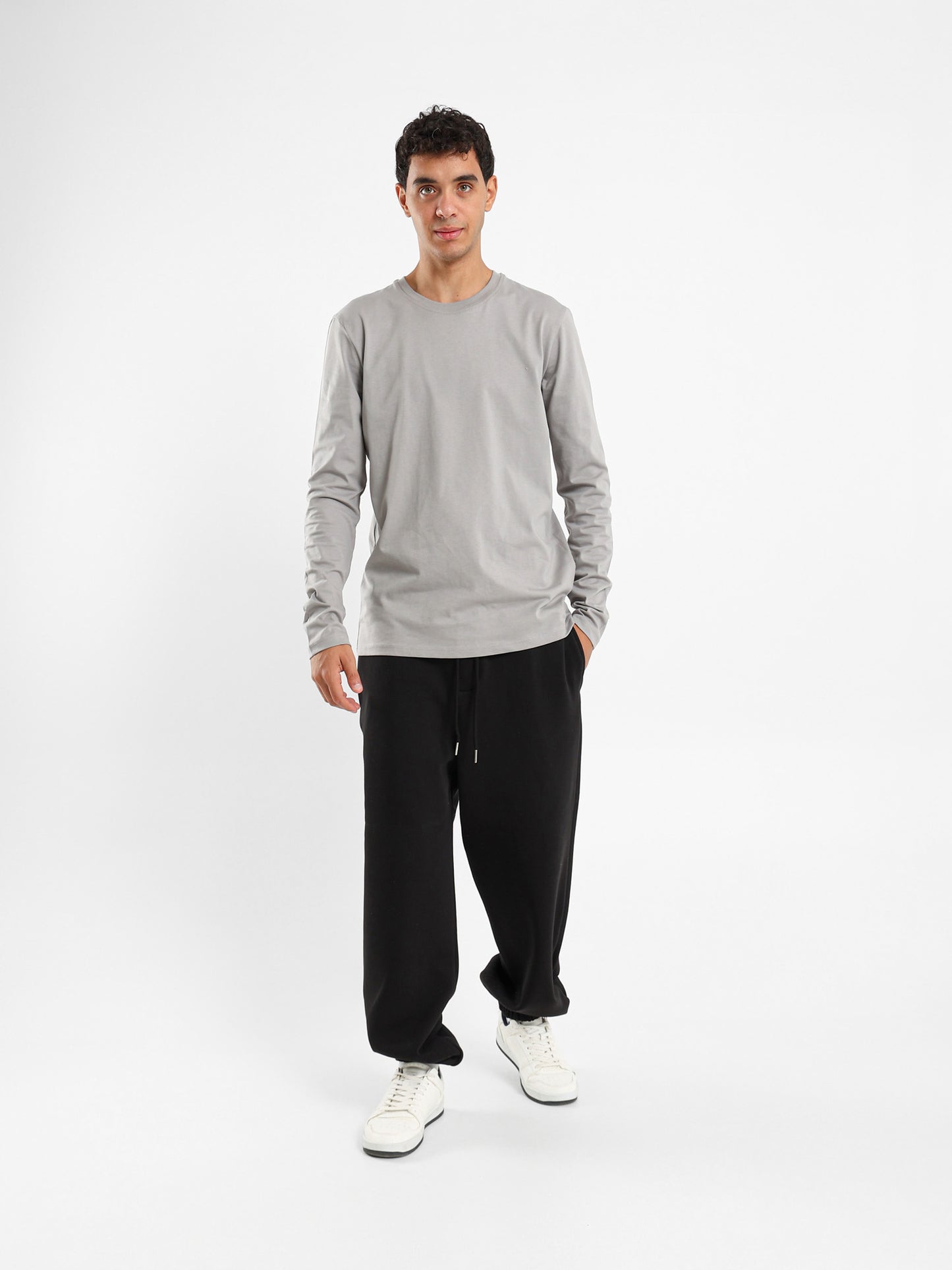Brushed Melton Sweatpants with Back Applique