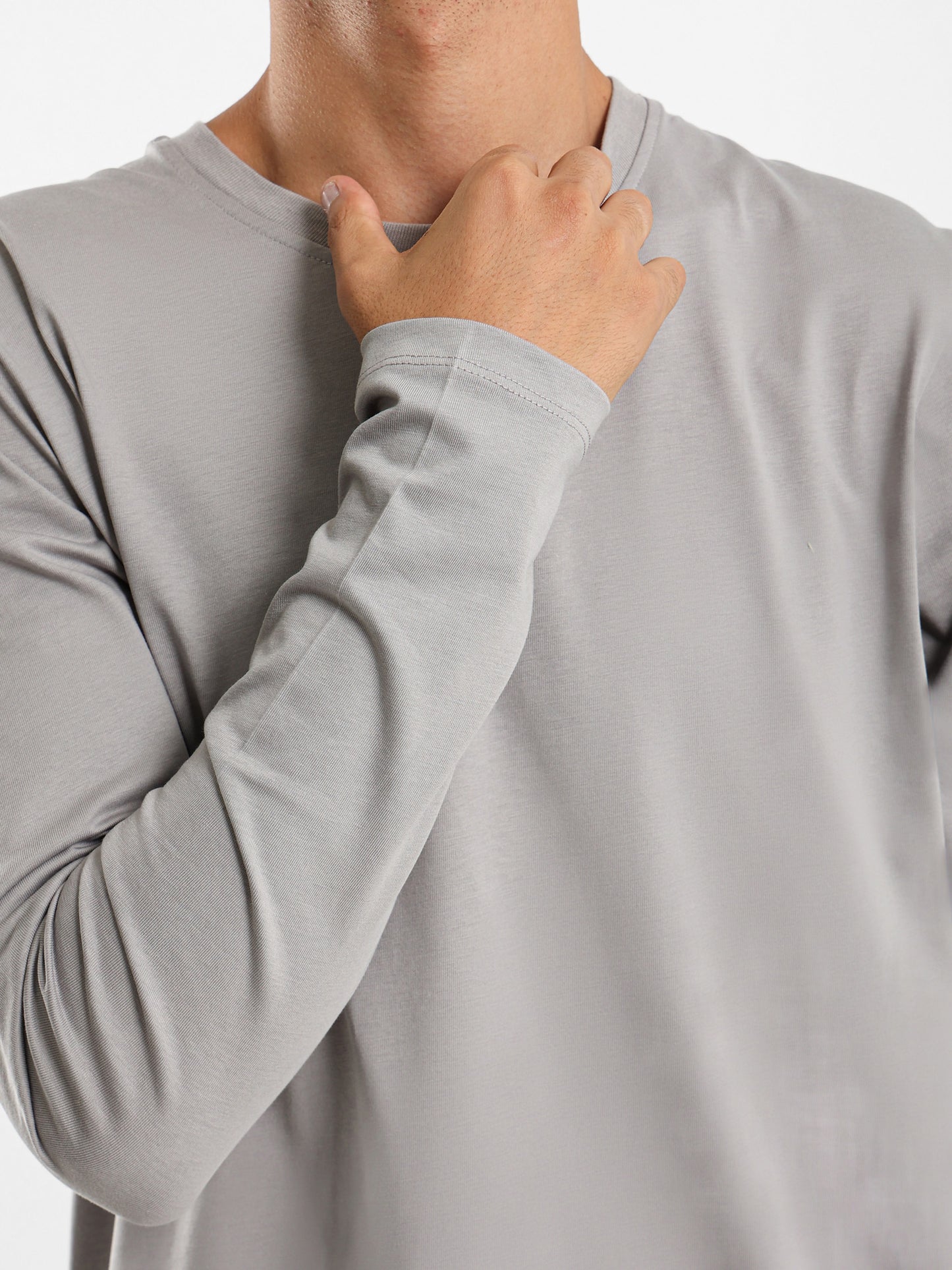 Regular Fit Heavy Jersey Long Sleeve T-Shirt