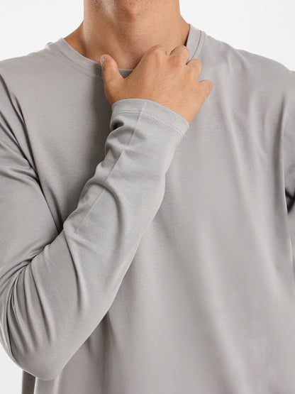 Regular Fit Heavy Jersey Long Sleeve T-Shirt