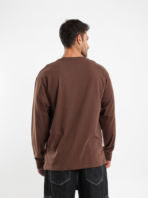 Oversized Heavy Jersey T-Shirt with Front Print