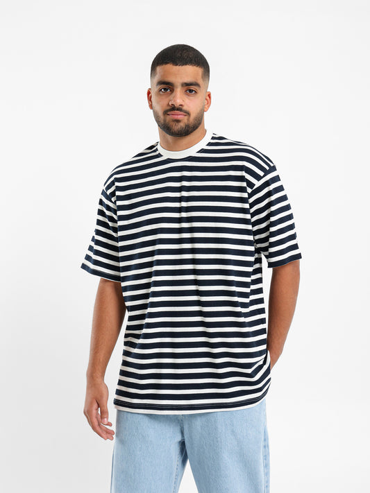 Striped Crew Neck T-Shirt