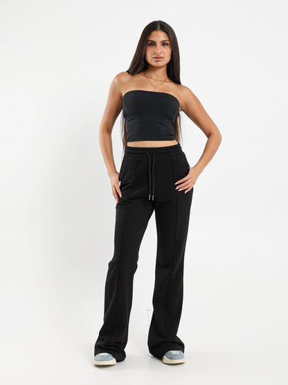 Flared Front Seam Pants