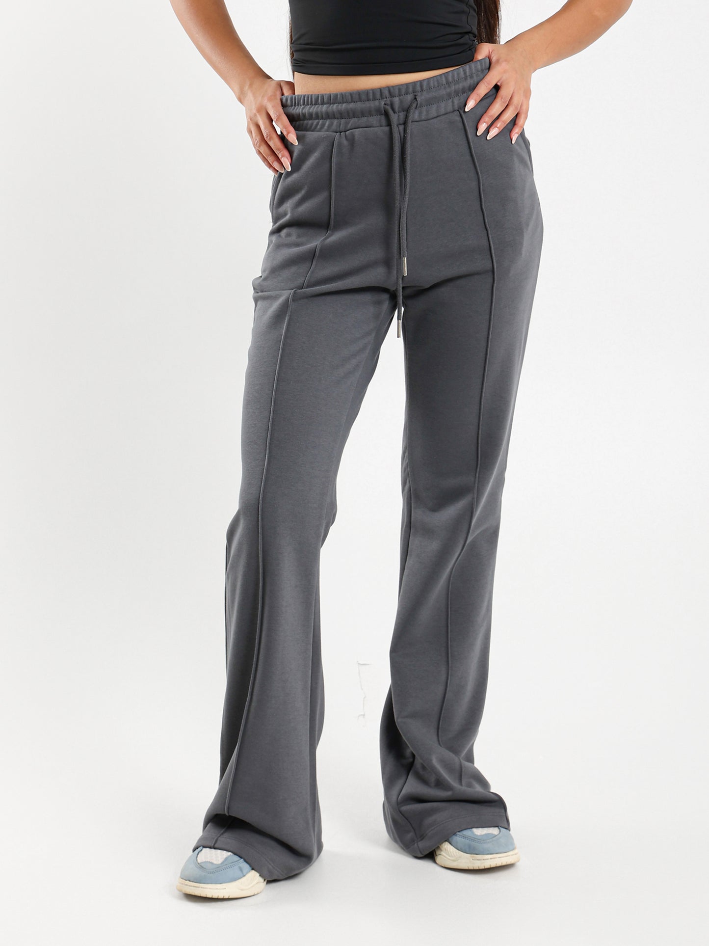 Flared Front Seam Pants