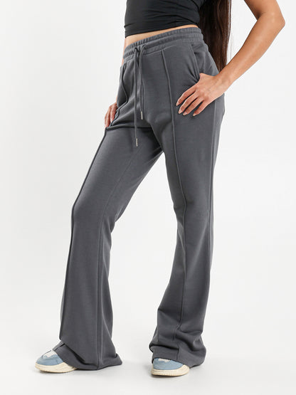 Flared Front Seam Pants