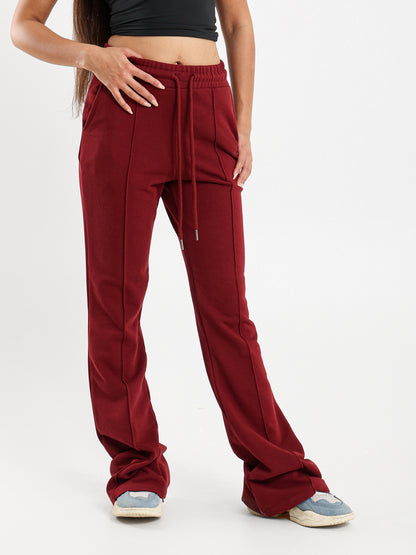 Flared Front Seam Pants
