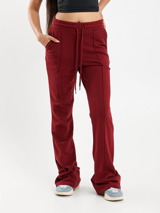 Flared Front Seam Pants
