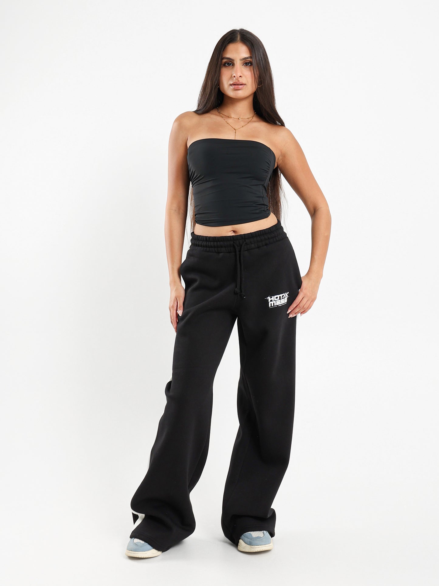 Wide Leg Side Stripe