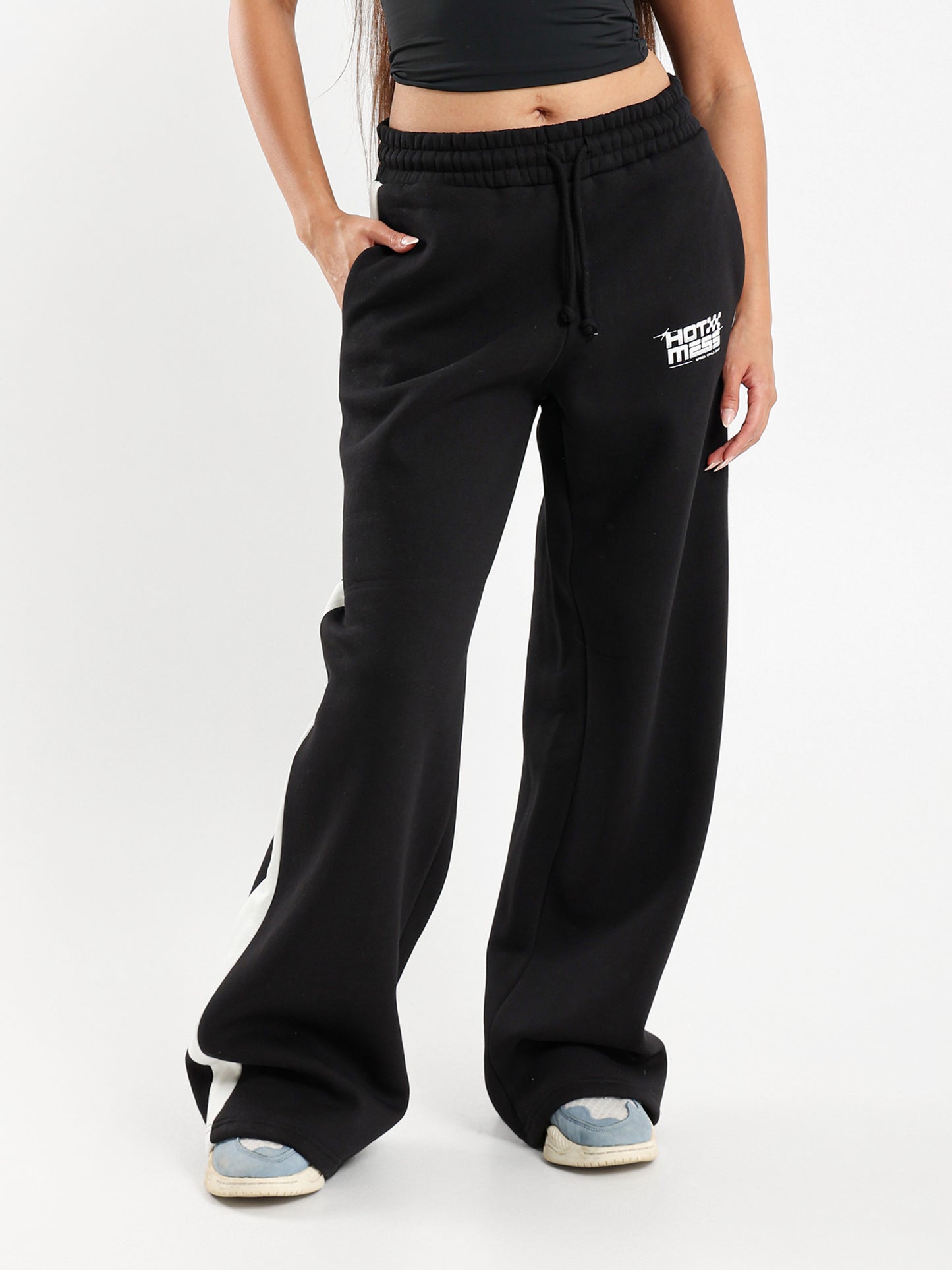 Wide Leg Side Stripe