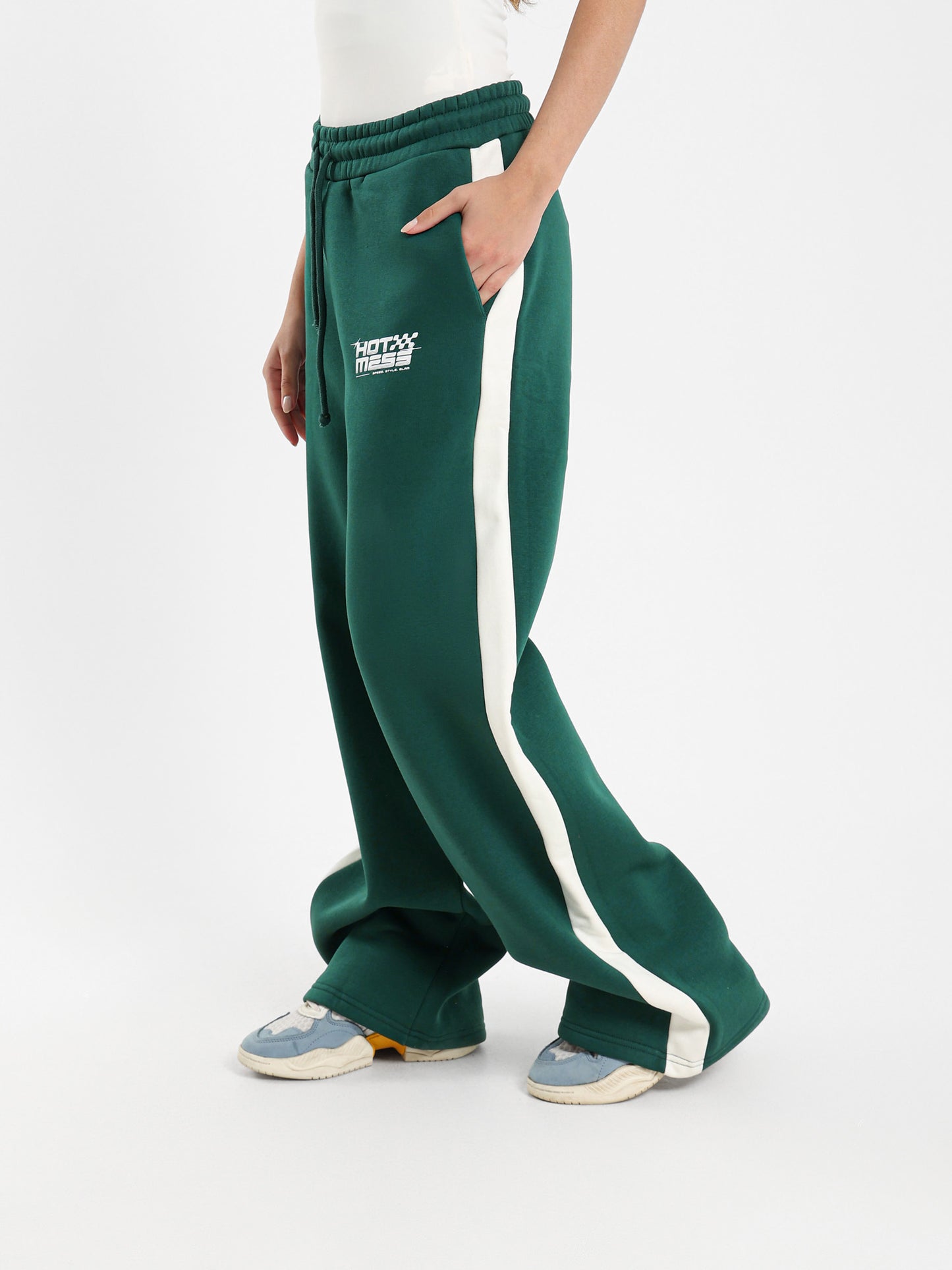 Wide Leg Side Stripe