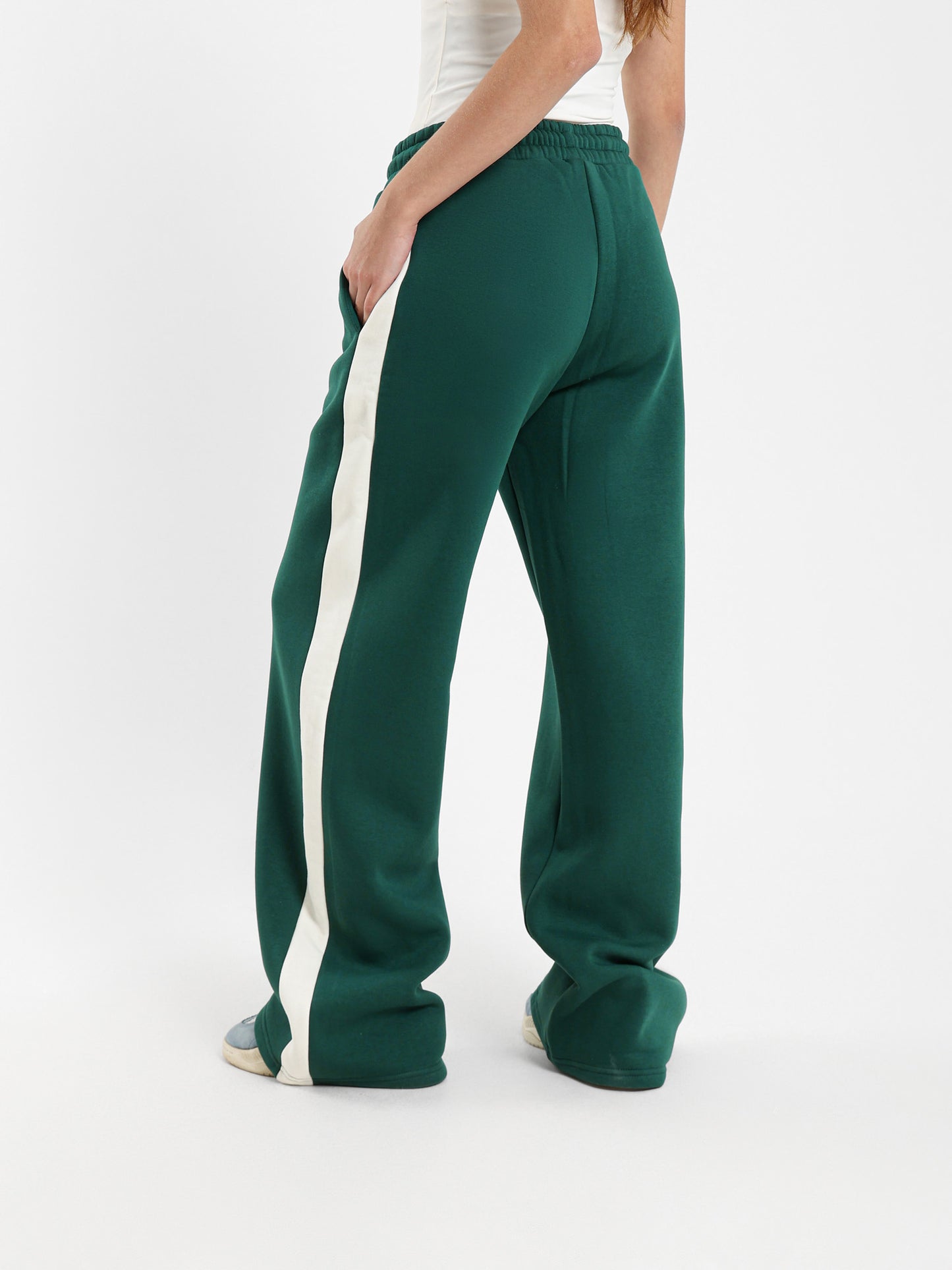 Wide Leg Side Stripe