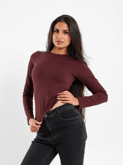 Polyamide Round Neck Top