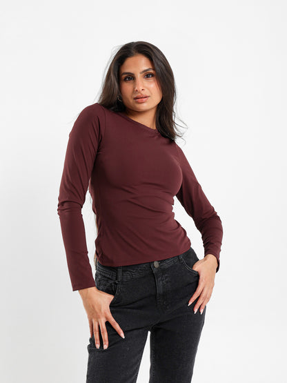 Polyamide Round Neck Top