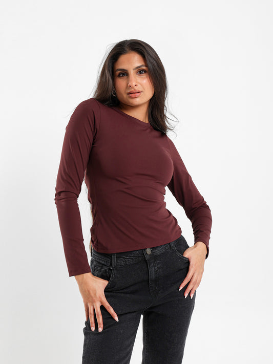 Polyamide Round Neck Top