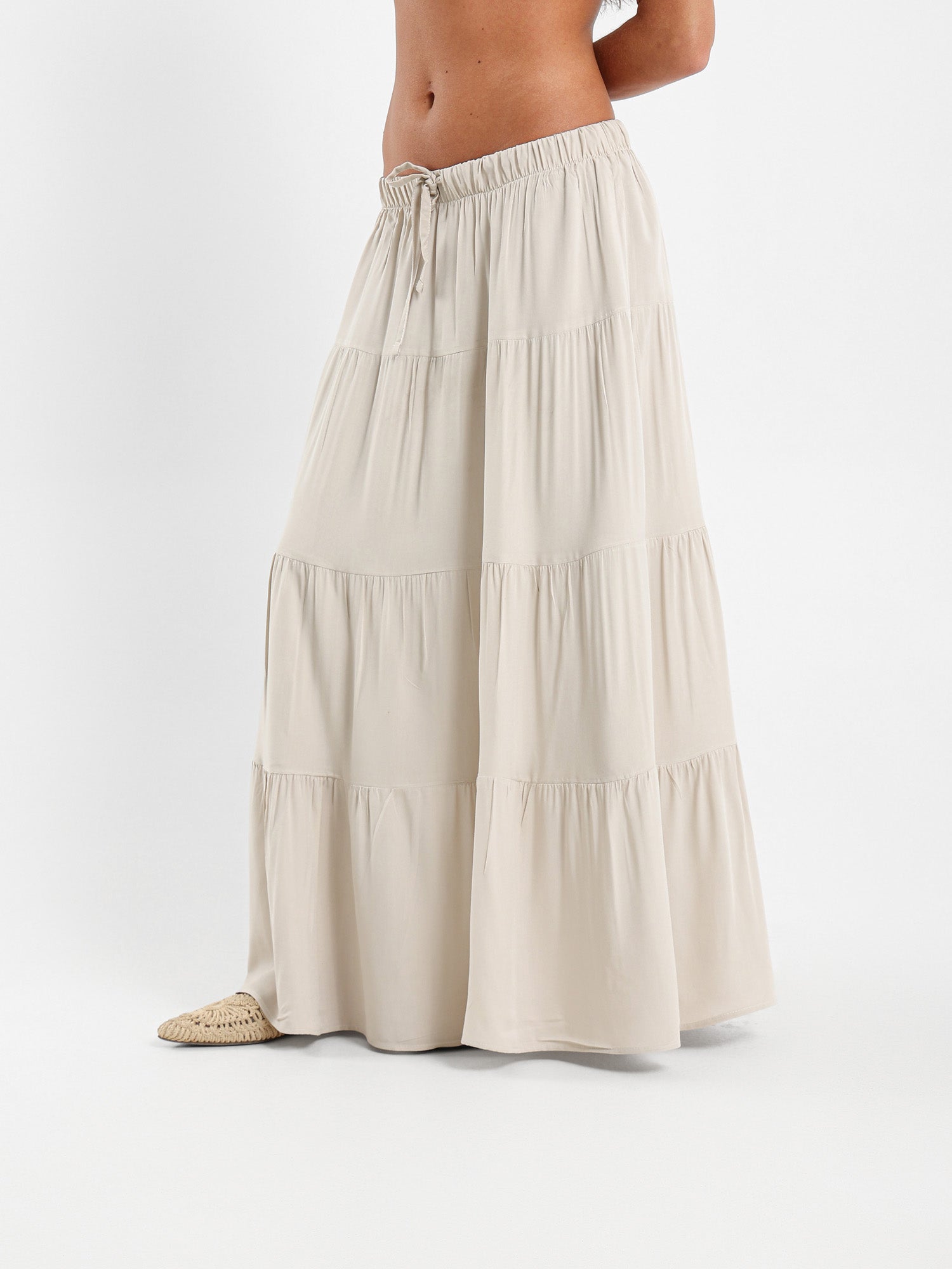 Long Tiered Skirt