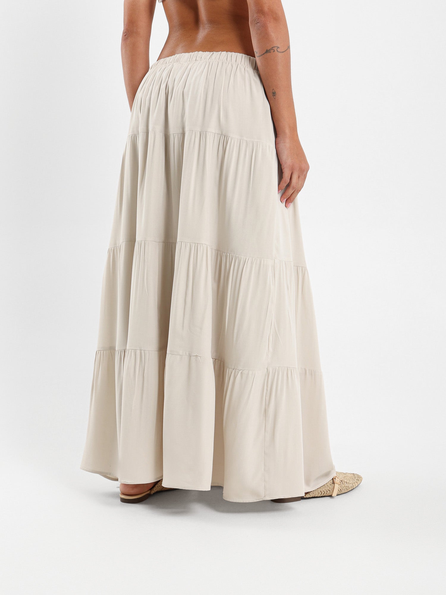 Long Tiered Skirt
