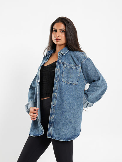 Oversized Denim Shirt