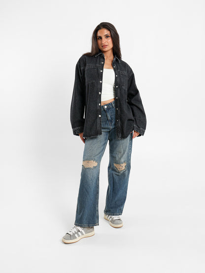Oversized Denim Shirt