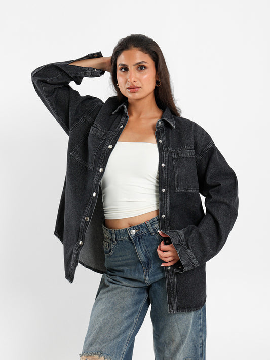 Oversized Denim Shirt