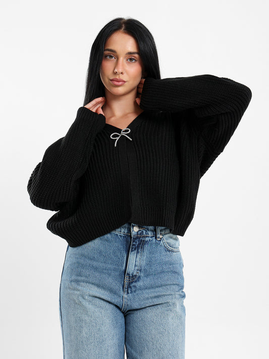 Bow Detail Cardigan
