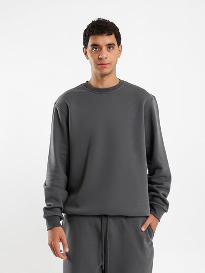 Relaxed Fit Round Neck Sweatshirt