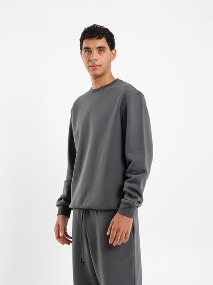 Relaxed Fit Round Neck Sweatshirt