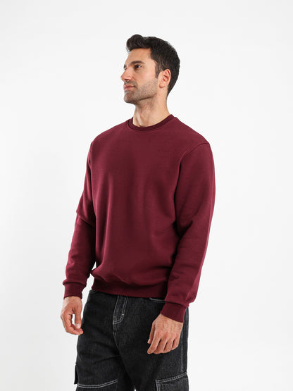 Relaxed Fit Round Neck Sweatshirt