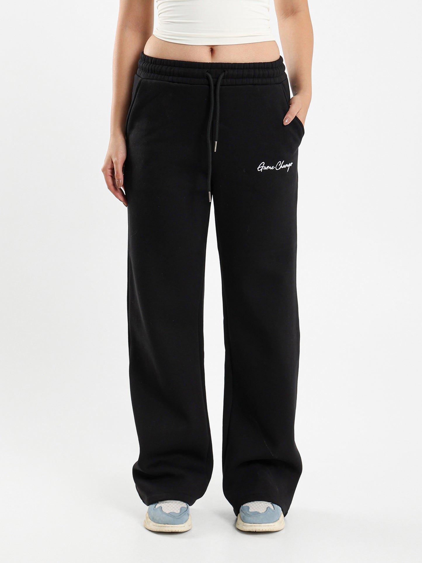 Printed Boxy Wide-Leg Pants