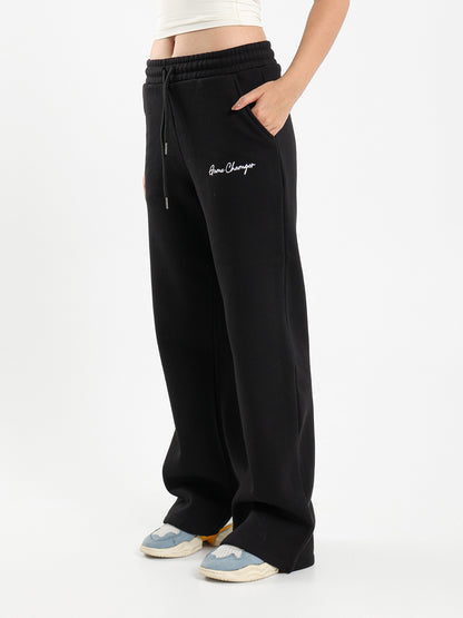 Printed Boxy Wide-Leg Pants