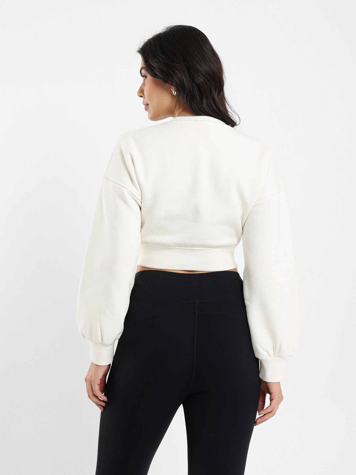 Corset Waist Sweatshirt with Drawstring