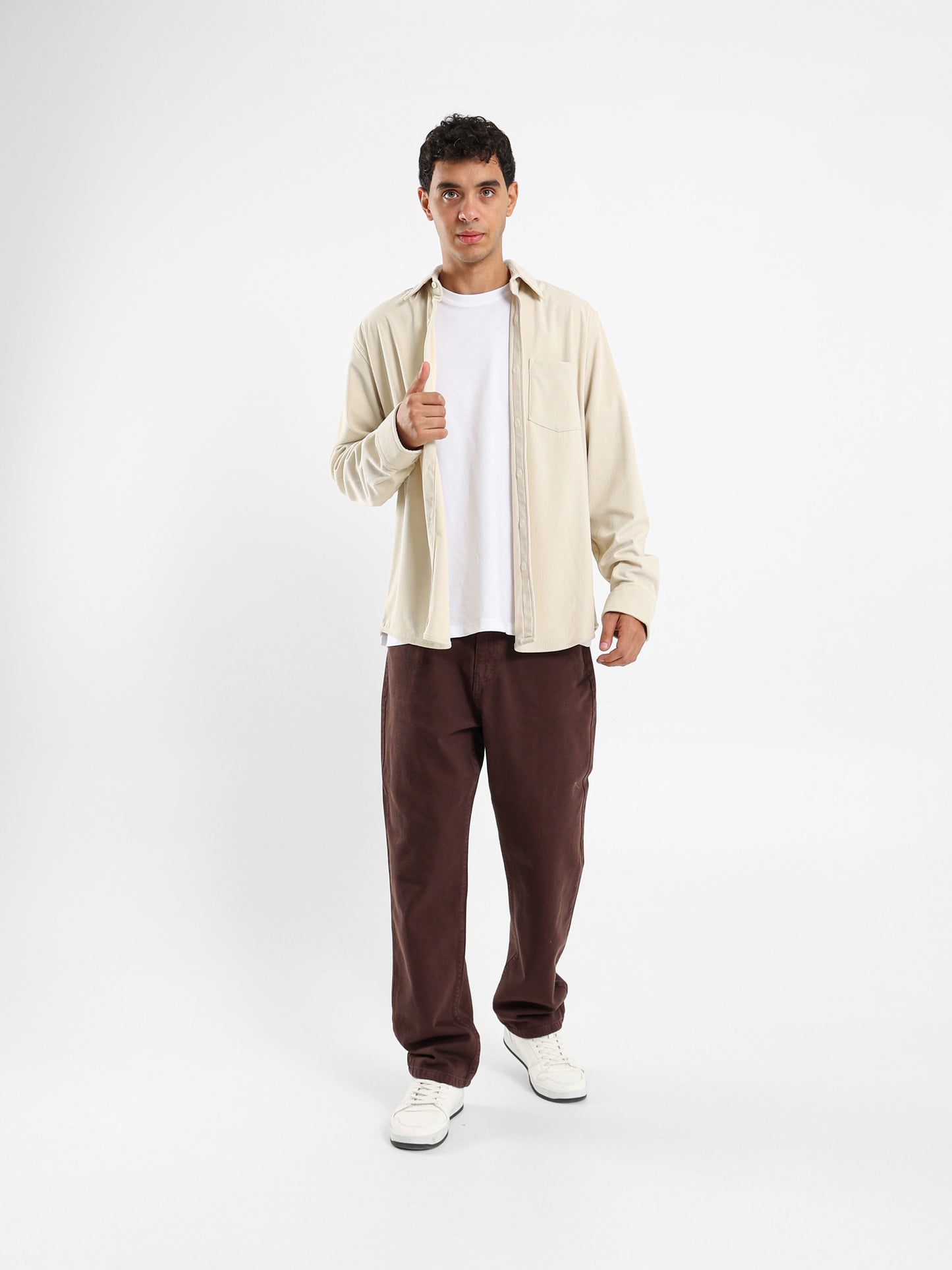 Relaxed Fit Corduroy Shirt