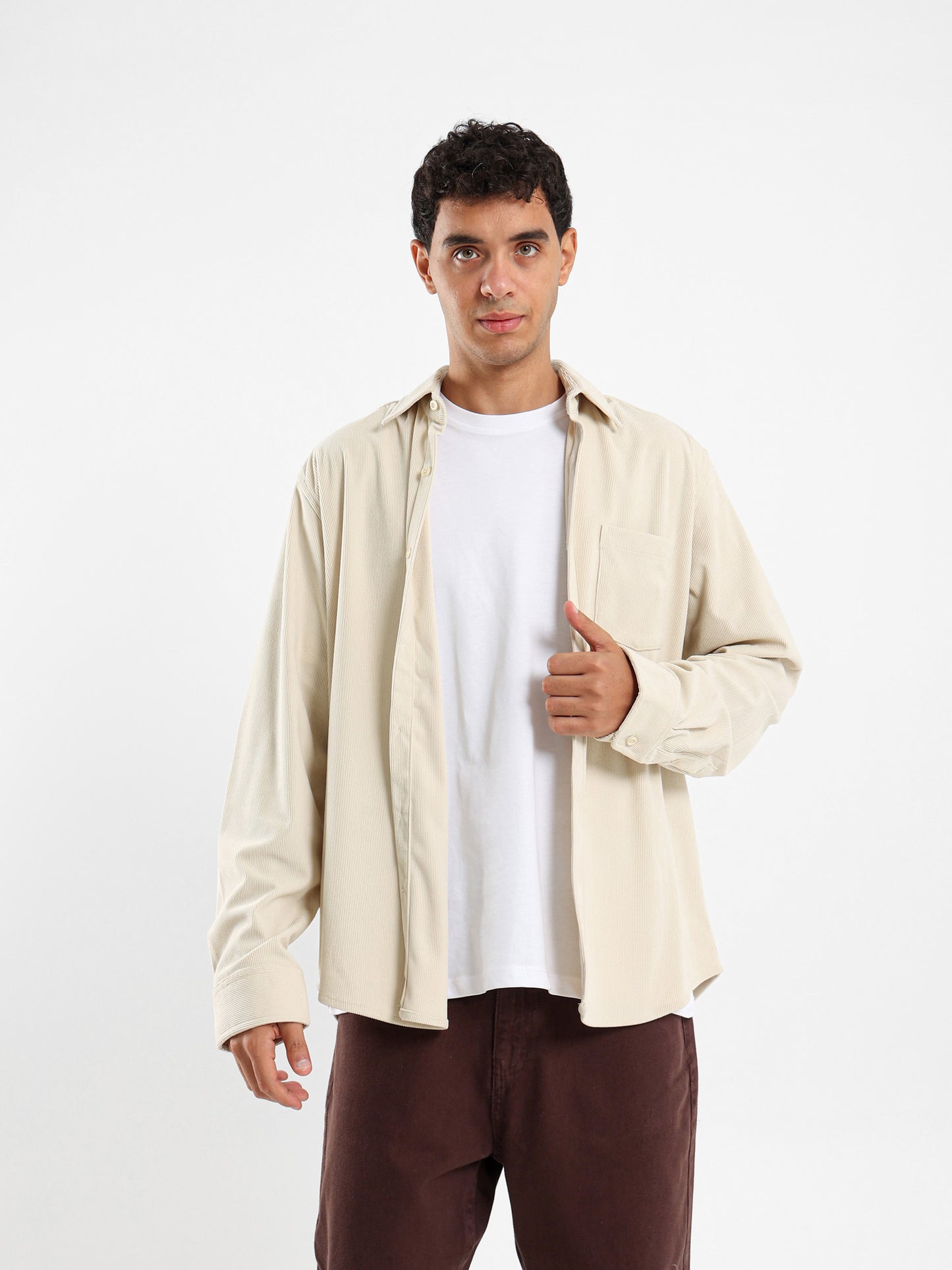 Relaxed Fit Corduroy Shirt