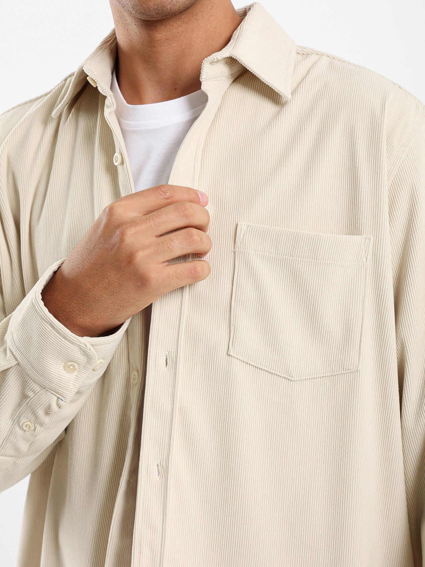 Relaxed Fit Corduroy Shirt